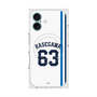 プレミアムスクエアケース with MagSafe［ 埼玉西武ライオンズ- #63 HASEGAWA - ホーム ］