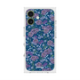 プレミアムスクエアケース with MagSafe［ 日比谷花壇 - FloralSymphony - ネイビー ］
