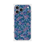 プレミアムスクエアケース with MagSafe［ 日比谷花壇 - FloralSymphony - ネイビー ］