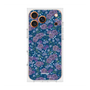 プレミアムスクエアケース with MagSafe［ 日比谷花壇 - FloralSymphony - ネイビー ］