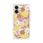プレミアムスクエアケース with MagSafe［ 日比谷花壇 - HarmonyinBloom - イエロー ］