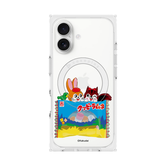 プレミアムスクエアケース with MagSafe［ クッピーラムネ -drawing3 ］