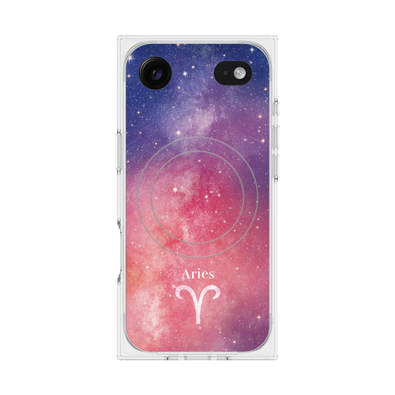 プレミアムスクエアケース with MagSafe［ STARRY SIGNS - オリジナル - Aries ］