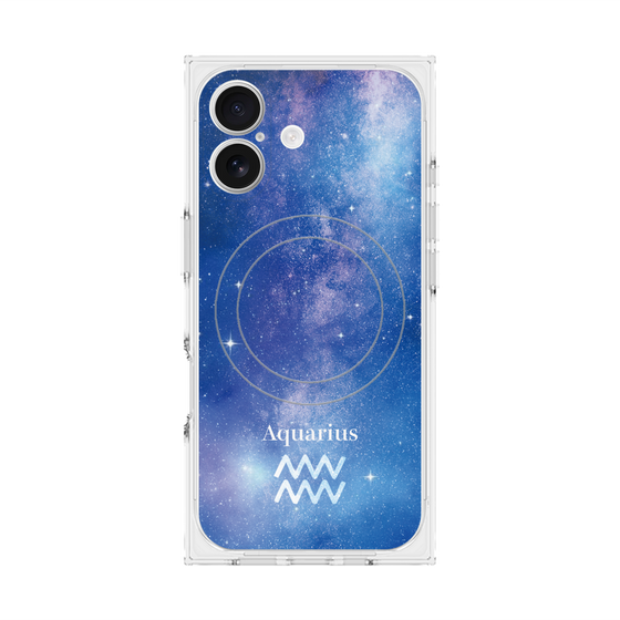 プレミアムスクエアケース with MagSafe［ STARRY SIGNS - オリジナル - Aquarius ］