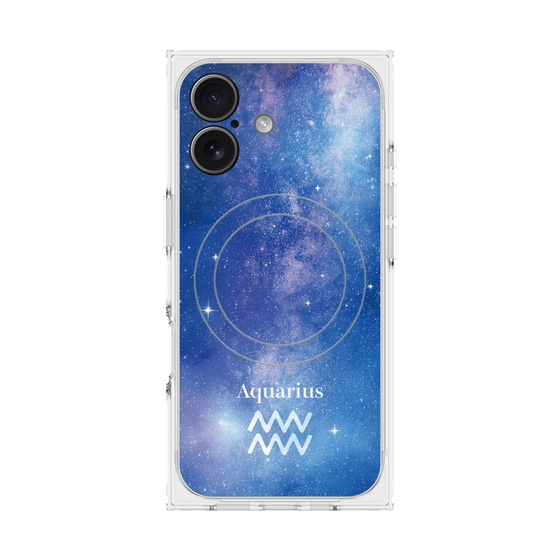 プレミアムスクエアケース with MagSafe［ STARRY SIGNS - オリジナル - Aquarius ］