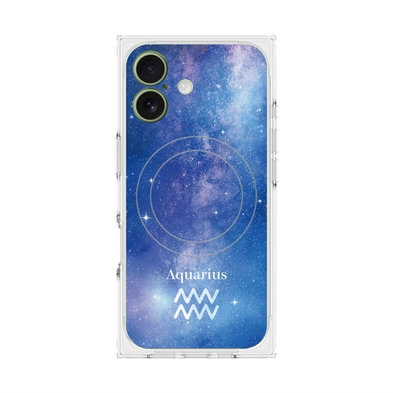プレミアムスクエアケース with MagSafe［ STARRY SIGNS - オリジナル - Aquarius ］