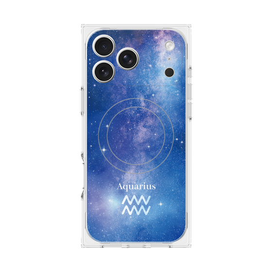 プレミアムスクエアケース with MagSafe［ STARRY SIGNS - オリジナル - Aquarius ］
