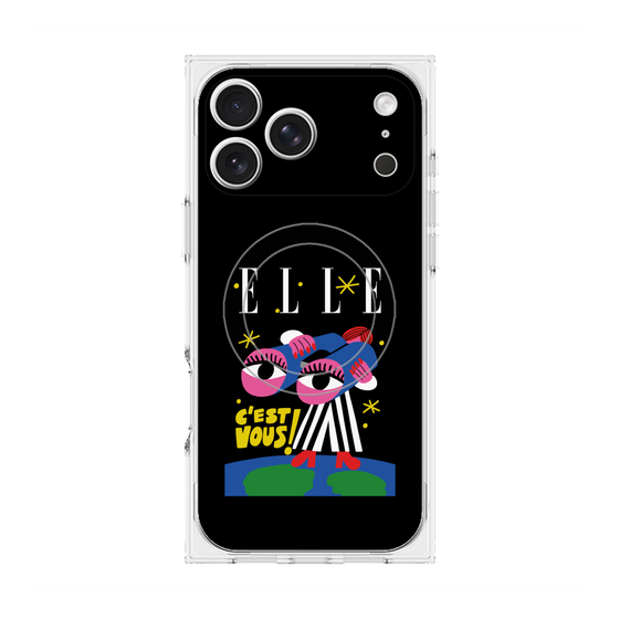 プレミアムスクエアケース with MagSafe［ ELLE - 80 YEARS - CACHETEJACK ］