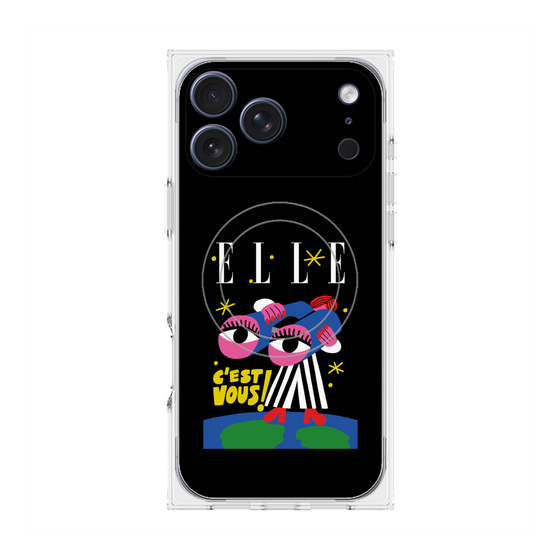 プレミアムスクエアケース with MagSafe［ ELLE - 80 YEARS - CACHETEJACK ］