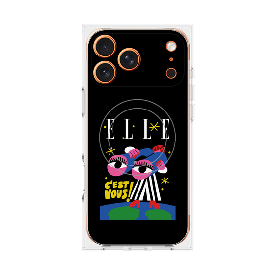 プレミアムスクエアケース with MagSafe［ ELLE - 80 YEARS - CACHETEJACK ］