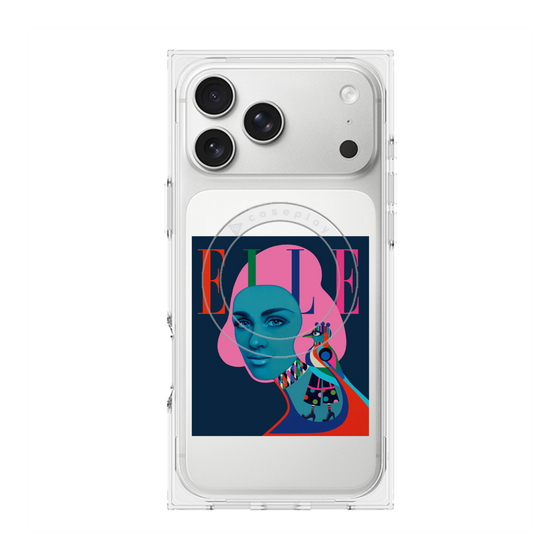 プレミアムスクエアケース with MagSafe［ ELLE - 80 YEARS - RAMONA NORDAL ］