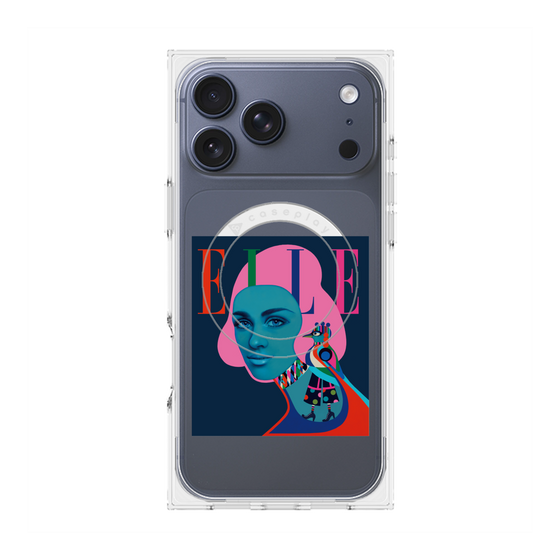 プレミアムスクエアケース with MagSafe［ ELLE - 80 YEARS - RAMONA NORDAL ］