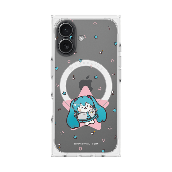 プレミアムスクエアケース with MagSafe［ しろたん×初音ミク - 初音ミク - しろたん変身 ］