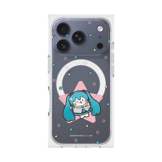 プレミアムスクエアケース with MagSafe［ しろたん×初音ミク - 初音ミク - しろたん変身 ］