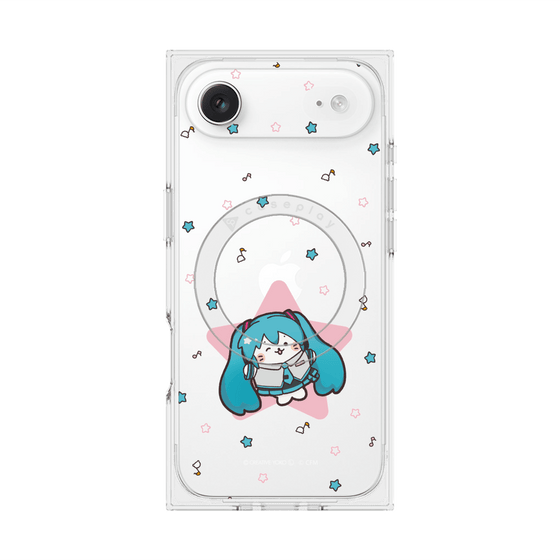 プレミアムスクエアケース with MagSafe［ しろたん×初音ミク - 初音ミク - しろたん変身 ］