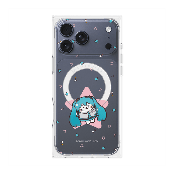 プレミアムスクエアケース with MagSafe［ しろたん×初音ミク - 初音ミク - しろたん変身 ］