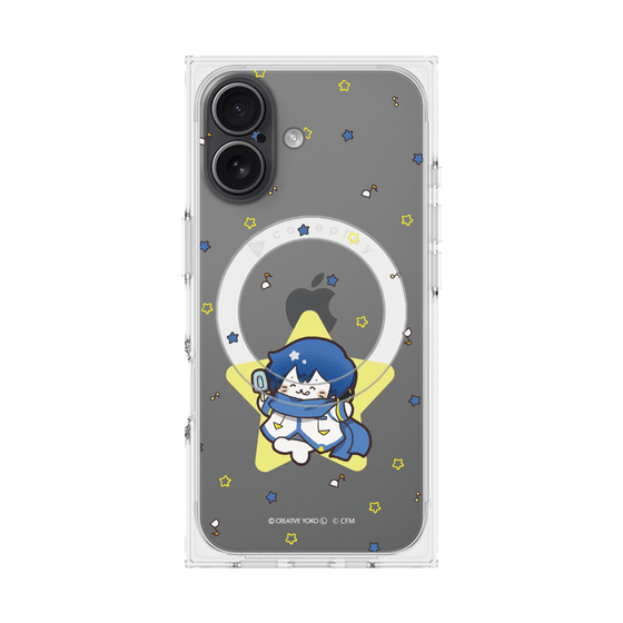 プレミアムスクエアケース with MagSafe［ しろたん×初音ミク - KAITO - しろたん変身 ］
