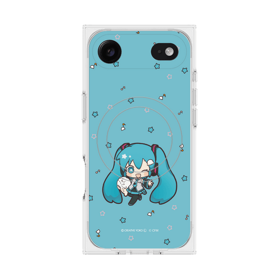 プレミアムスクエアケース with MagSafe［ しろたん×初音ミク - 初音ミク - しろたんと一緒 ］