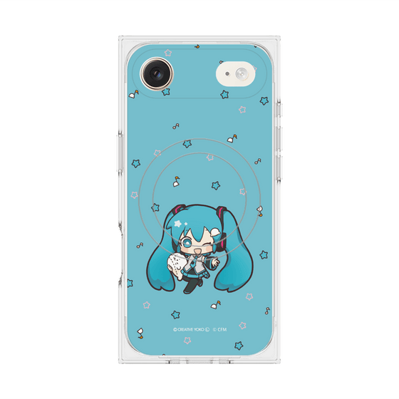 プレミアムスクエアケース with MagSafe［ しろたん×初音ミク - 初音ミク - しろたんと一緒 ］