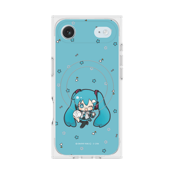 プレミアムスクエアケース with MagSafe［ しろたん×初音ミク - 初音ミク - しろたんと一緒 ］