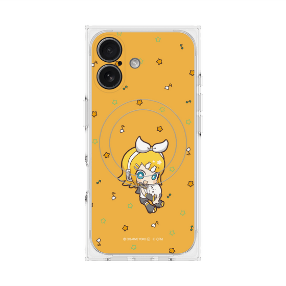 プレミアムスクエアケース with MagSafe［ しろたん×初音ミク - 鏡音リン - しろたんと一緒 ］