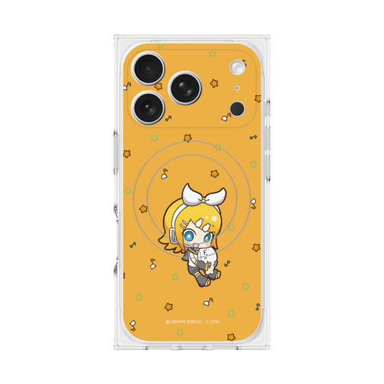 プレミアムスクエアケース with MagSafe［ しろたん×初音ミク - 鏡音リン - しろたんと一緒 ］