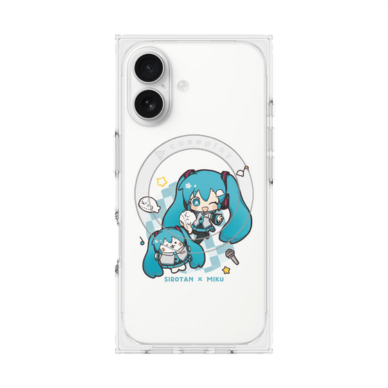 プレミアムスクエアケース with MagSafe［ しろたん×初音ミク - しろたん×初音ミク ］