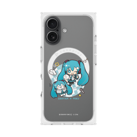 プレミアムスクエアケース with MagSafe［ しろたん×初音ミク - しろたん×初音ミク ］