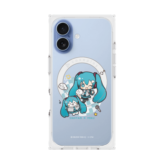 プレミアムスクエアケース with MagSafe［ しろたん×初音ミク - しろたん×初音ミク ］