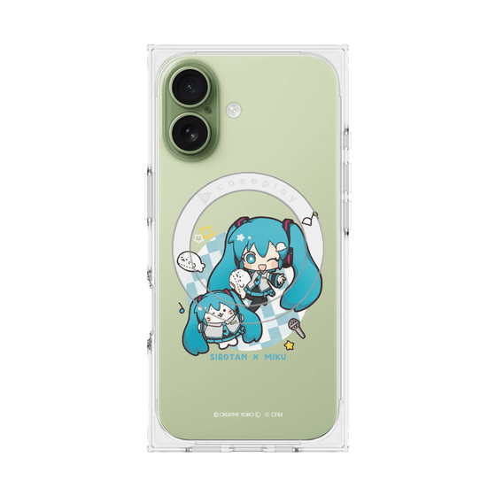 プレミアムスクエアケース with MagSafe［ しろたん×初音ミク - しろたん×初音ミク ］