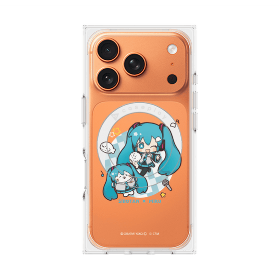 プレミアムスクエアケース with MagSafe［ しろたん×初音ミク - しろたん×初音ミク ］