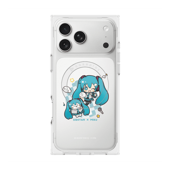 プレミアムスクエアケース with MagSafe［ しろたん×初音ミク - しろたん×初音ミク ］