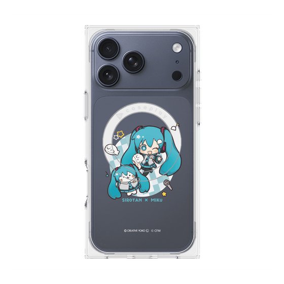 プレミアムスクエアケース with MagSafe［ しろたん×初音ミク - しろたん×初音ミク ］
