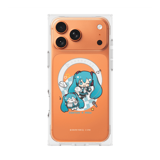 プレミアムスクエアケース with MagSafe［ しろたん×初音ミク - しろたん×初音ミク ］