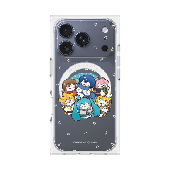 プレミアムスクエアケース with MagSafe［ しろたん×初音ミク - 全員集合 - しろたん変身 ］