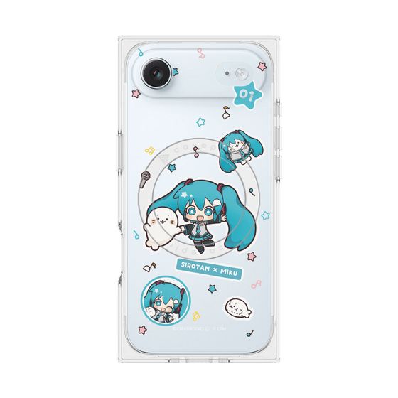 プレミアムスクエアケース with MagSafe［ しろたん×初音ミク - ステッカー ］