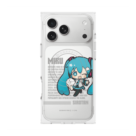 プレミアムスクエアケース with MagSafe［ しろたん×初音ミク - 初音ミク - デジタルコード ］