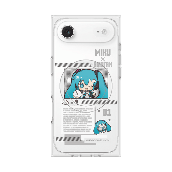 プレミアムスクエアケース with MagSafe［ しろたん×初音ミク - 初音ミク - インフォグラフィック ］
