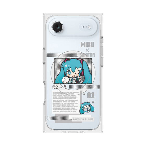 プレミアムスクエアケース with MagSafe［ しろたん×初音ミク - 初音ミク - インフォグラフィック ］