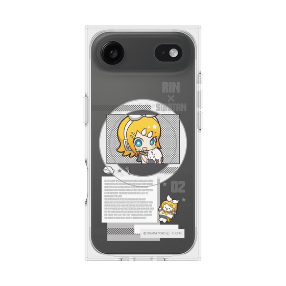 プレミアムスクエアケース with MagSafe［ しろたん×初音ミク - 鏡音リン - インフォグラフィック ］