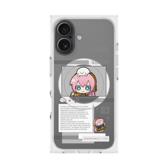 プレミアムスクエアケース with MagSafe［ しろたん×初音ミク - 巡音ルカ - インフォグラフィック ］