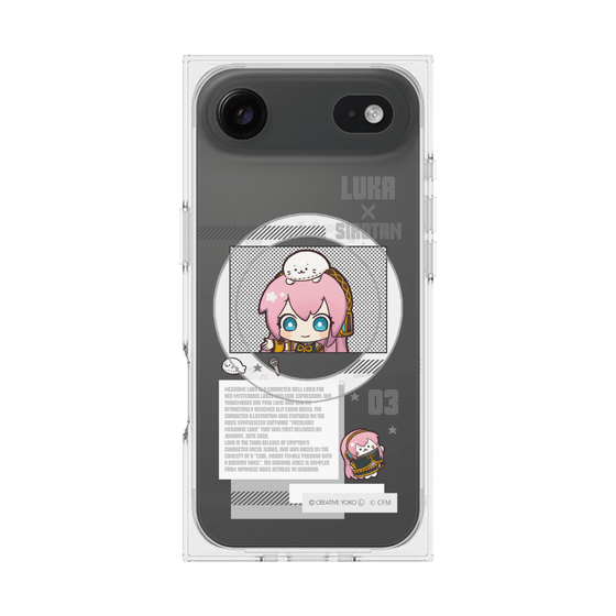 プレミアムスクエアケース with MagSafe［ しろたん×初音ミク - 巡音ルカ - インフォグラフィック ］