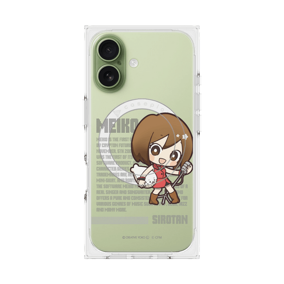 プレミアムスクエアケース with MagSafe［ しろたん×初音ミク - MEIKO - デジタルコード ］