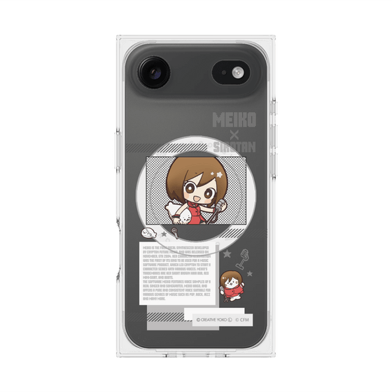 プレミアムスクエアケース with MagSafe［ しろたん×初音ミク - MEIKO - インフォグラフィック ］