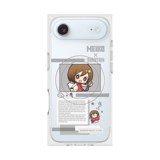 プレミアムスクエアケース with MagSafe［ しろたん×初音ミク - MEIKO - インフォグラフィック ］