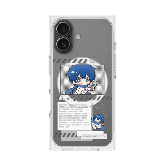プレミアムスクエアケース with MagSafe［ しろたん×初音ミク - KAITO - インフォグラフィック ］