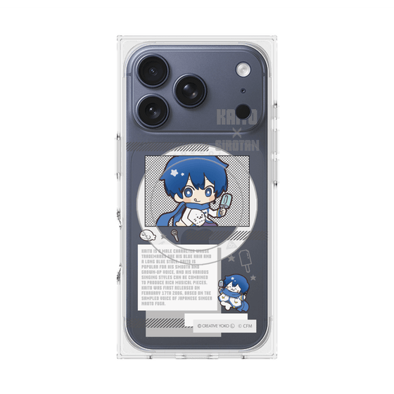 プレミアムスクエアケース with MagSafe［ しろたん×初音ミク - KAITO - インフォグラフィック ］