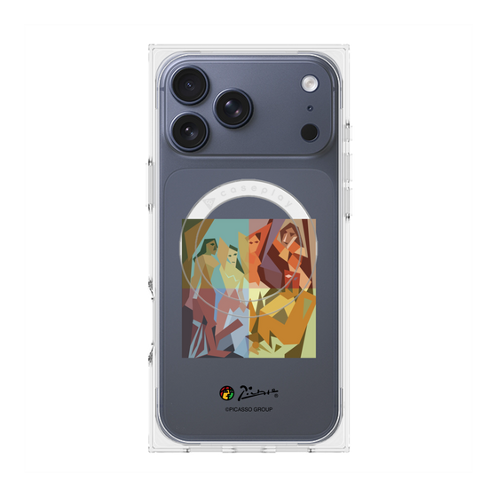 プレミアムスクエアケース with MagSafe［ PICASSO - Les Demoiselles d'Avignon ］
