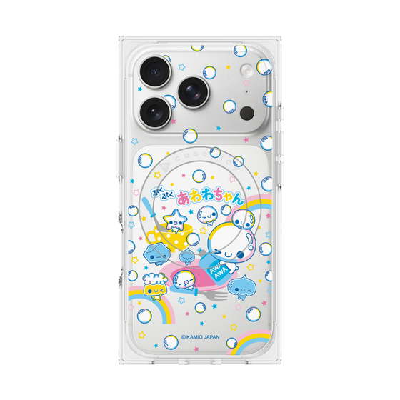 プレミアムスクエアケース with MagSafe［ ぷくぷくあわわちゃん - しゃぼんだま ］