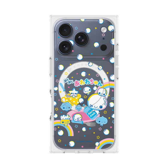 プレミアムスクエアケース with MagSafe［ ぷくぷくあわわちゃん - しゃぼんだま ］